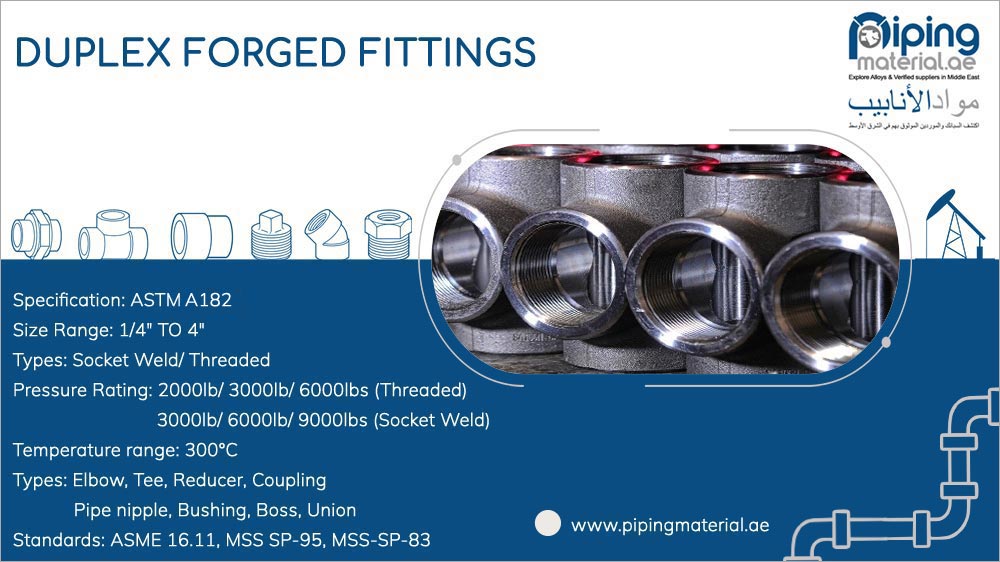 Duplex forged fittings