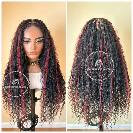 Braided wigs human hair