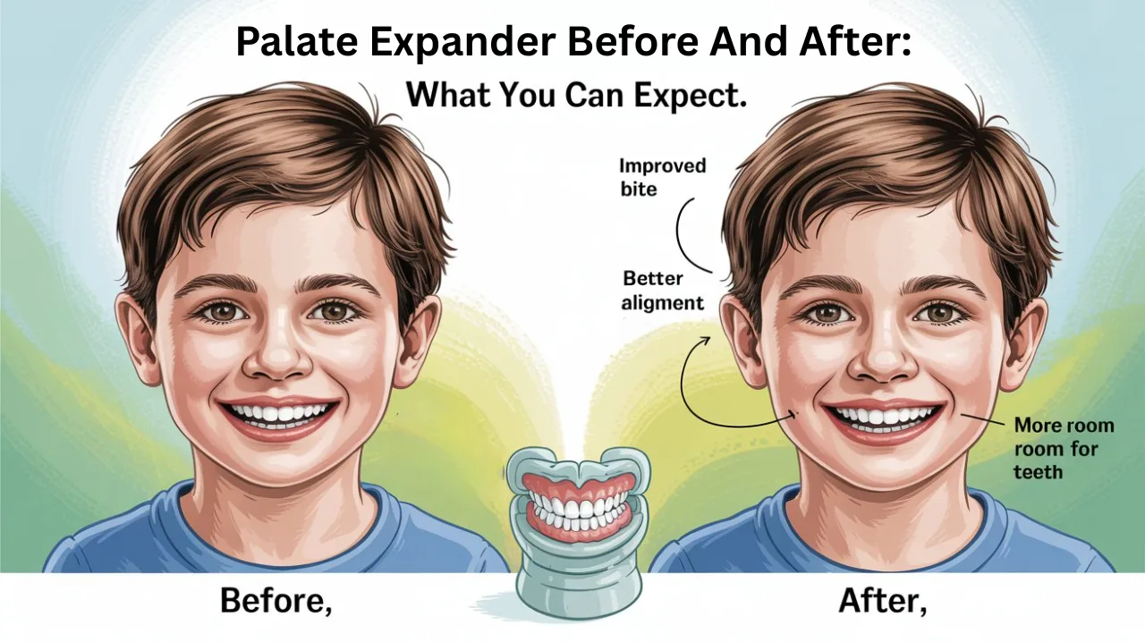 palate expander before and after